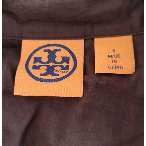 Tory Burch Merino Wool Dickie V-neck Sweater Brown size S - Picture 2 of 10